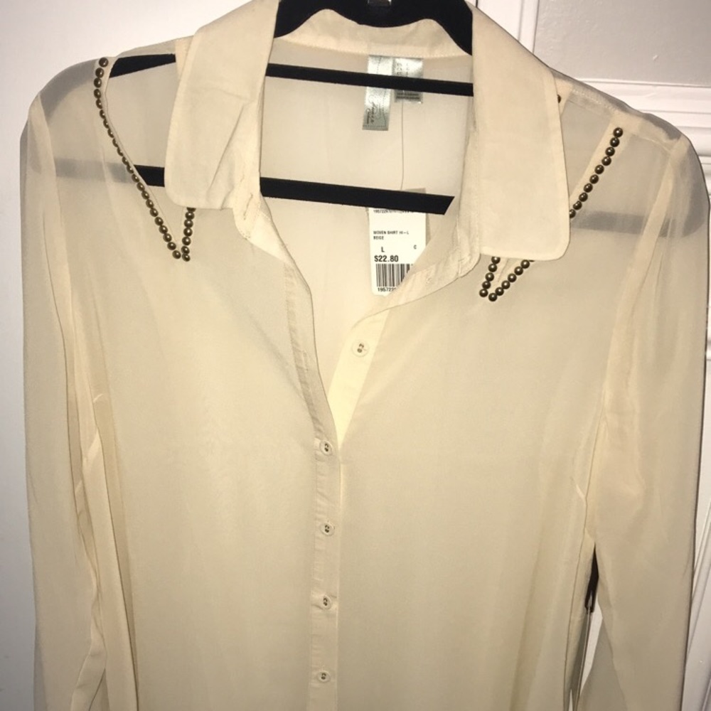 Champagne Sheer shirt